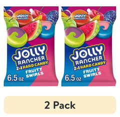 Jolly Rancher 2-in-1 Fruit Flavored Hard Candy, Bag 6.5 oz (2 pack)