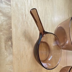Corning ware Visions Amber Glass 5-Piece Saucepan Set Gas/Electric 1.5L no lid