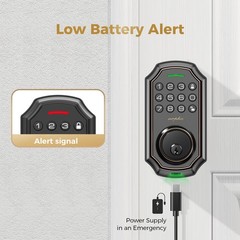 ARPHA Keyless Entry Smart Door Lock Anti-Peeping Password Keypad Auto Deadbolt