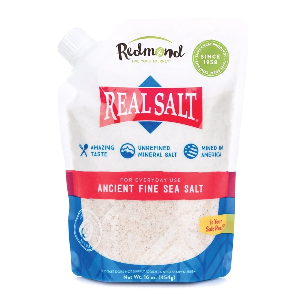 REDMOND Real Sea Salt – Natural Unrefined Gluten Free Fine,