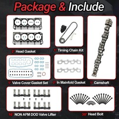 6.4 Hemi NON MDS Camshaft Lifters Kit with Head Gasket Set & 9-0750S Timing C…