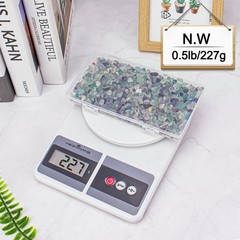 0.5 Lb/230g Fluorite Crystal Chips Stones Decorative Crystal Pebbles, Irregul…