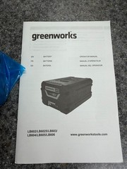 Greenworks PRO 60V 4.0 Ah 4 Amp Battery LB604 With CAC801 Battery Charger 3A