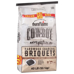 Cowboy Hardwood Charcoal Briquets, 40 LB