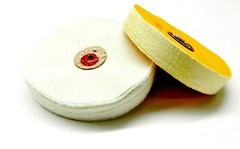 5″ Jewelers Polishing Buffs White & Yellow Loose Buffing Wheels Polish Jewelry