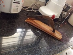 Wooden Vegetable Boti Fish Cutter Bonti Chopper Peeta Kathi Indian knife Kitchen