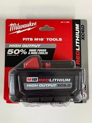 2 Pack New 18V Milwaukee 48-11-1865 6.0 AH Batteries M18 High output Battery
