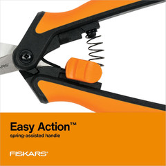 Fiskars 6″ Pruning Scissors for Flower Stems, Herbs, Buds, and Small Plants, Gar
