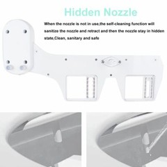 Bidet Fresh Water Spray Kit Non Electric Toilet Seat Attachment Hot Cold Wash
