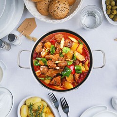 12-inch Stainless Steel Sauté Pan Skillet Non-stick Frying Pan With Lid