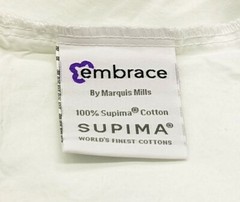 Pillow Shams Embrace Collection 100% Supima Cotton Hotel Bedding White