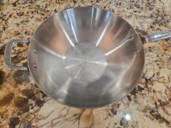 Williams Sonoma Professional Cookware 12” Copper and Stainless Steel-lined Wok
