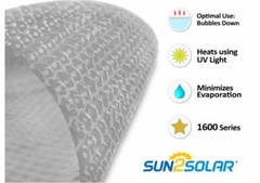 Sun2Solar 1600 Series Clear Rectangle Swimming Pool Solar Covers – (Choose Size)