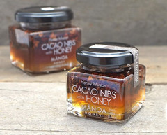 Hawaiian Manoa Honey -Honey Infusion Cacao Nibs with honey 4.2 oz Made in Hawaii