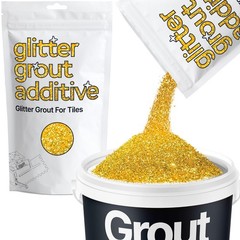 Gold Glitter Grout Additive 100g – Metallic Flakes for Sparkling Kitchen & Bathr
