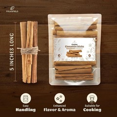 Folksfield Organic Ceylon Cinnamon Sticks from Sri Lanka Grade
