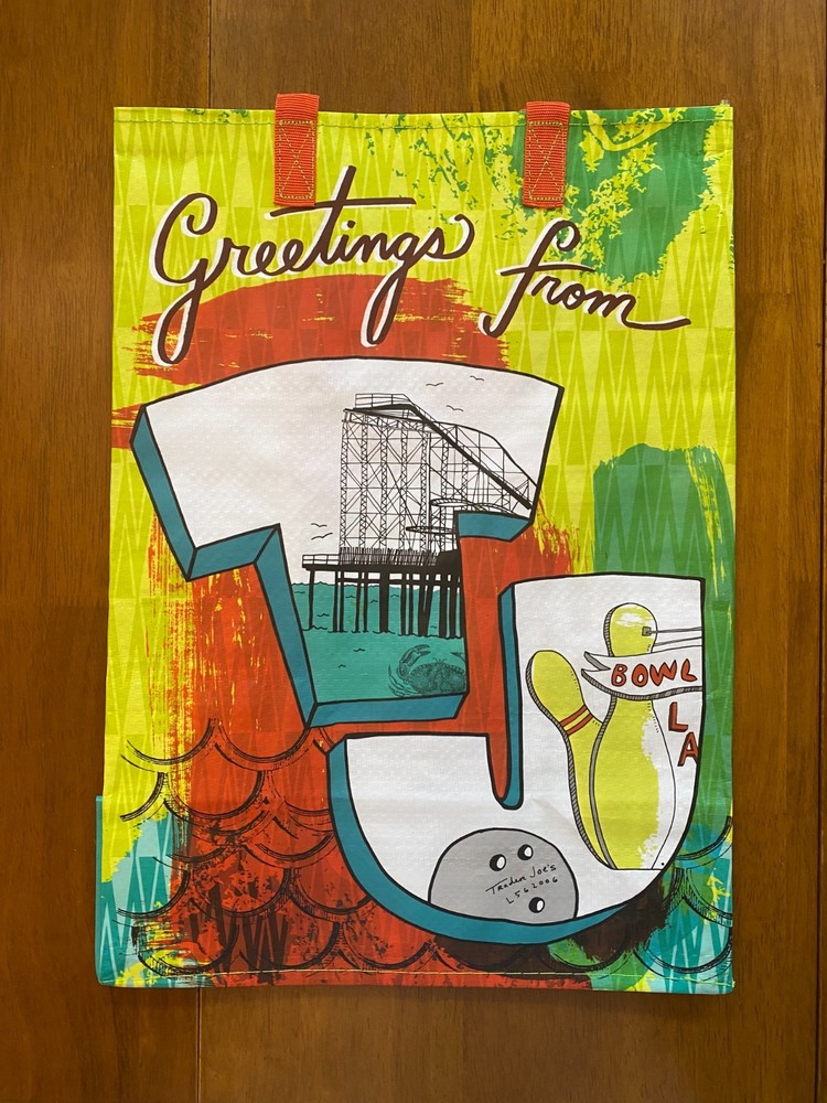 UPICK 1 Trader Joe’s Eco Reusable Shopping Grocery Gift Tote Bag NWT Limited Ed