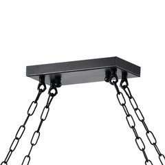 GREENVILLE SIGNATURE Torrione 5-Light Black Chandelier w/ Crystal Accents