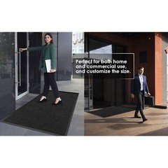 Commercial Entrance Mat Indoor Outdoor Heavy Duty Industrial Floor Mats Black