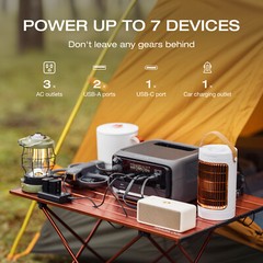 EcoFlow 858Wh River 3 Plus Portable Power Station with EB600 Extra Battery