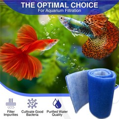 10-FT ROLL BLUE BONDED AQUARIUM FILTER MEDIA PAD 12″ X 10′ FILTER FIBER FLOSS.