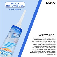 2PCS Mold Stain Remover Power Gel Cleaner for Front Loader Washing Machine Seal