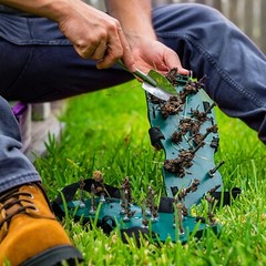 1 Pair Lawn Aerator Shoes Heavy Duty Grass Aerating Spike Sandal Aerator Shoes