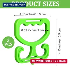 3 Pcs Grocery Bag Carrier Heavy Duty Shopping Bag Holder Reusable Comfortable Ca