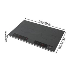 Portable Induction Cooktop Countertop Dual Cooker Burner Stove Hot Plate 4000W