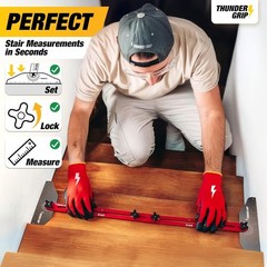 Stair Tread Template Tool – Red Adjustable Stairs Jig Tool & Measuring Tools …