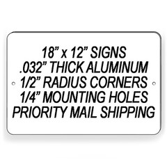 Place Packages In Box Sign METAL 3 sizes delivery usps fedex ups amazon MS026