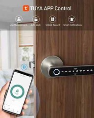 Smart Door Handle, Fingerprint Keyless Entry Electronic Digital Keypad Free APP