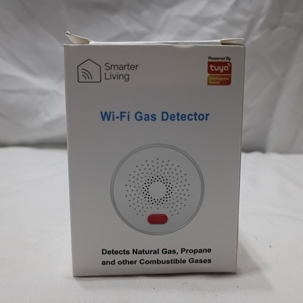 Smarter Living WiFi Gas Detector Natural Propane Methane Leak Alarm App Alerts