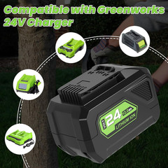24V 12.0Ah Batteries Replacement for Greenworks 24V Battery Model 29842 29852