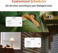 Smart Solar-Powered Blinds Room Kit – 2.4G WiFi Remote & Light Sensing Control