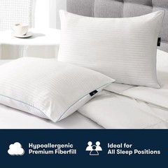 Serta 2-Pack Comfort 101 Bed Pillows, Queen Sizes