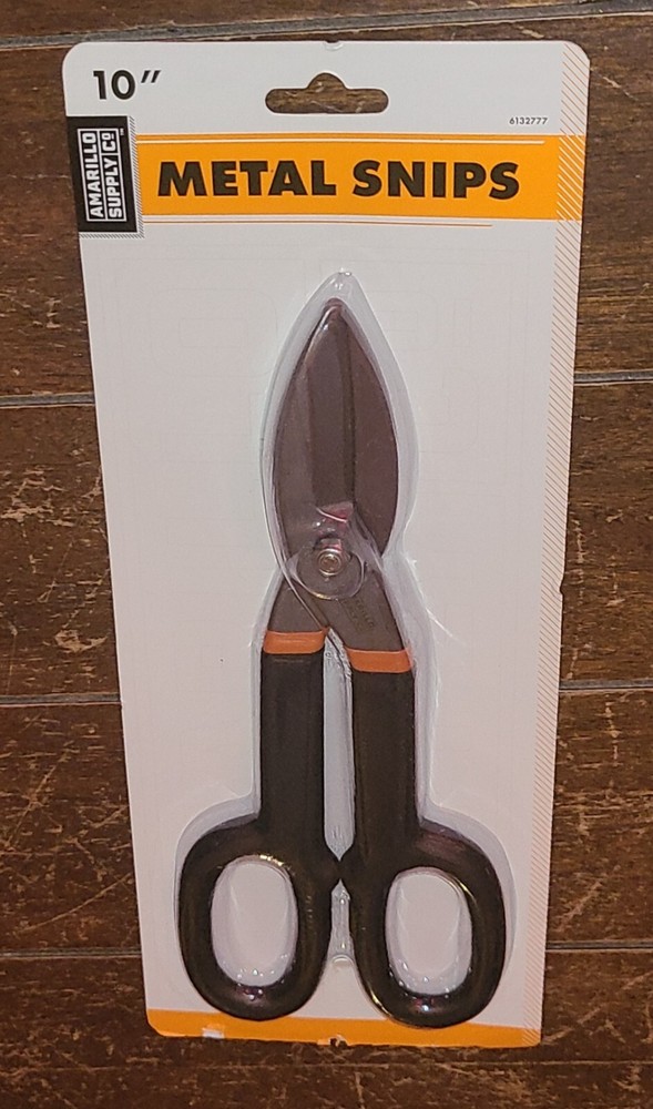 Amarillo Supply 10″ Carbon Steel Metal Snips w/Vinyl Handle #6132777