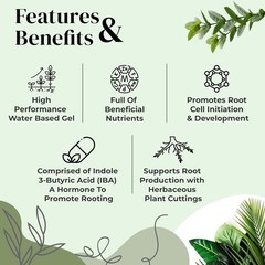 Clonex Rooting Gel 100ml – Plant Cutting Rooting Hormone IBA, Fast Root Growth &
