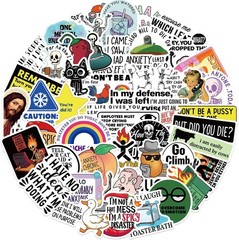 50Pcs Funny Adults Stickers Bulk, Prank Meme Sticker for Kids Teens Adults, Snar
