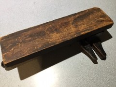 1920’S Vintage Wooden MOUNTED CAST IRON Nutcracker 10.5″ 2.3 pounds