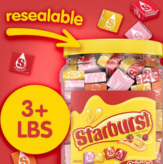 Starburst Chewy Candy Bulk Jar, Original Fruity Candy, 3.3 lbs, 54 oz. NEW!