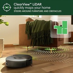 iRobot Roomba 205 DustCompactor Vacuum – Auto-Compacts, LiDAR, Alexa, 60-Day Bin
