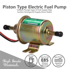 12V Universal 2.5-4PSI Gas Diesel Inline Low Pressure Electric Fuel Pump HEP-02A