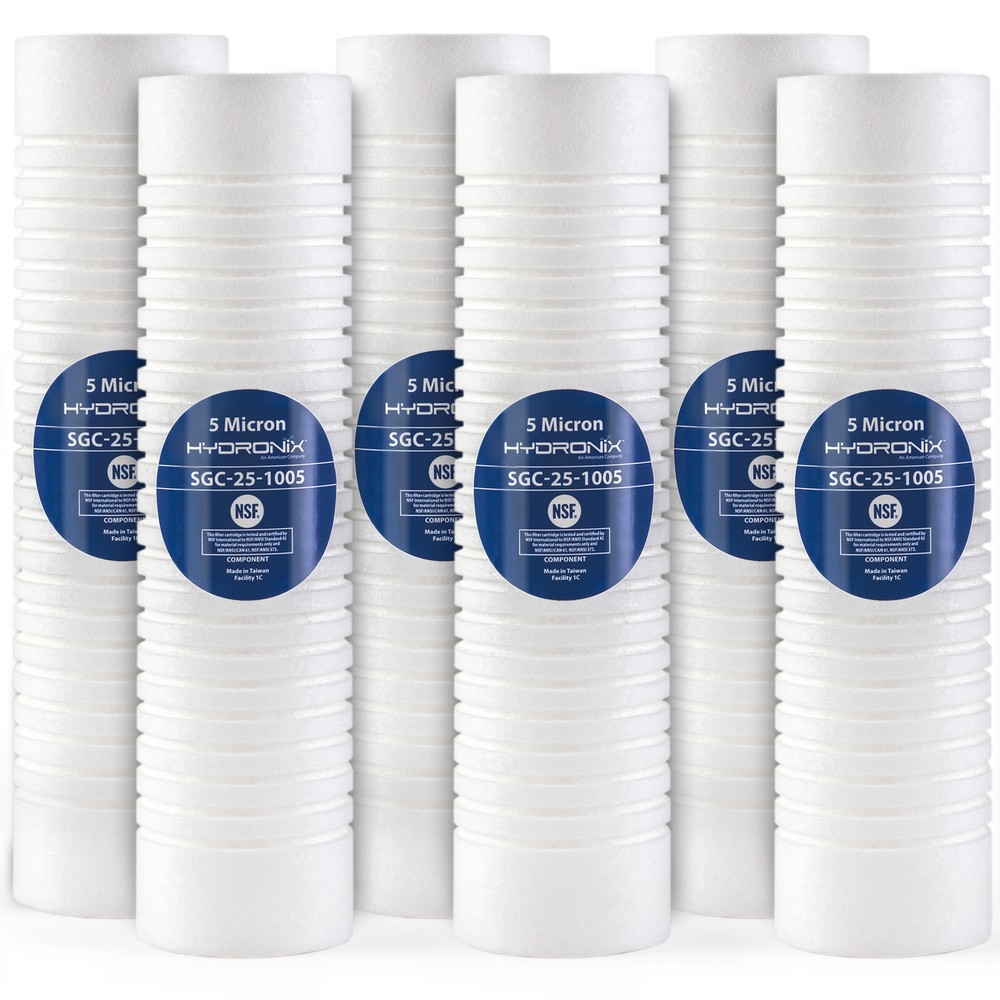 SGC-25-1005 Sediment Filter Grooved Cartridge 2.5″ x 10″ 5 micron –