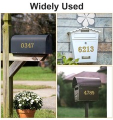 20Pcs Gold Mailbox Numbers, 2 Inch Mail Box Numbers for Mailbox Outside, Self…