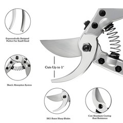 8 Inch Professional SK-5 Pruning Shears Garden Hand Pruner Scissors Clippers