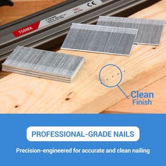 meite 16 Gauge Finish Nails 1-1/4 in Straight Finish Nail 2500-Count Galvanized