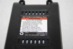 NEW Warrior 18V Lithium Battery Pack 1.3 Ah With LED Status Indicator BIG PLUG
