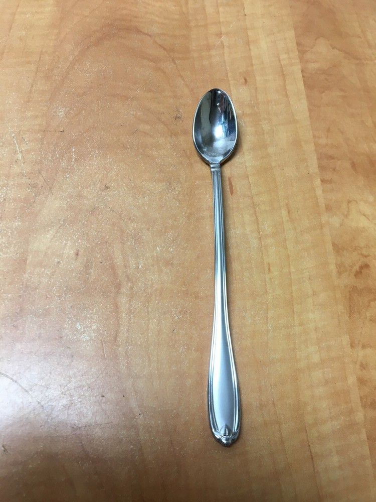 Princess House BARRINGTON Stainless Frosted 18/10 Flatware ICED TEA SPOON
