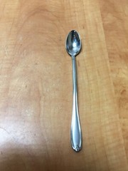 Princess House BARRINGTON Stainless Frosted 18/10 Flatware ICED TEA SPOON